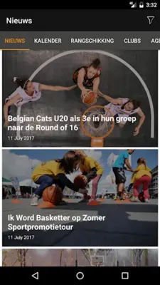 Basketbal App android App screenshot 2